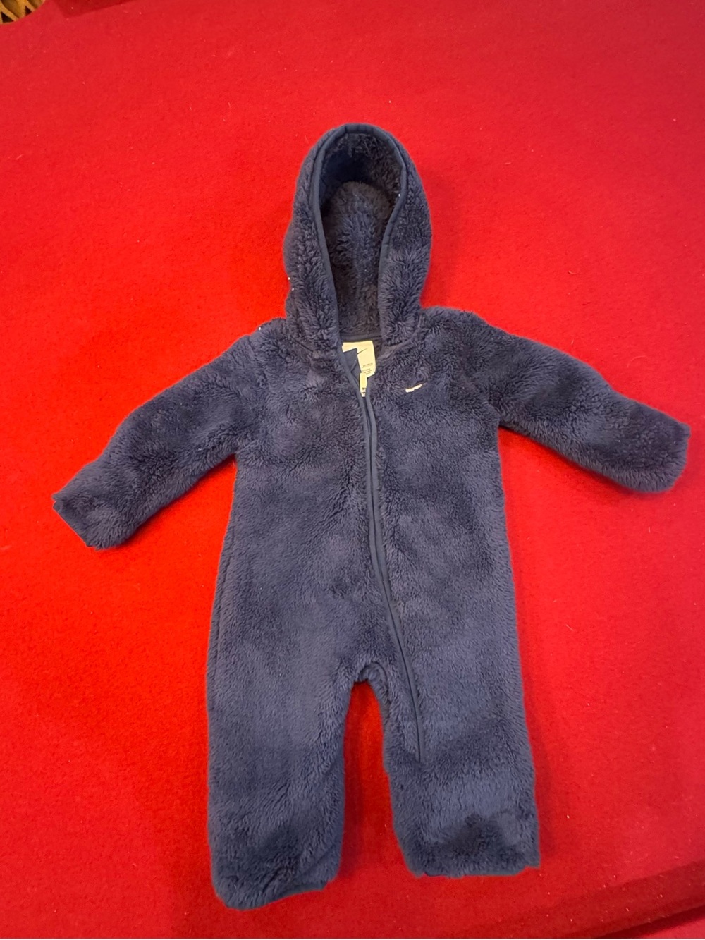 Nike Dark Navy Hooded Fleece One-Piece for Kids